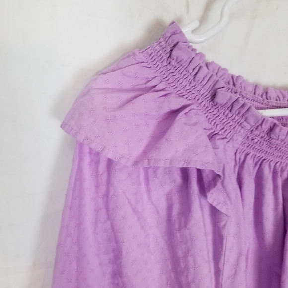 Sonoma ruffle sleeve peasant top - Picture 6 of 9